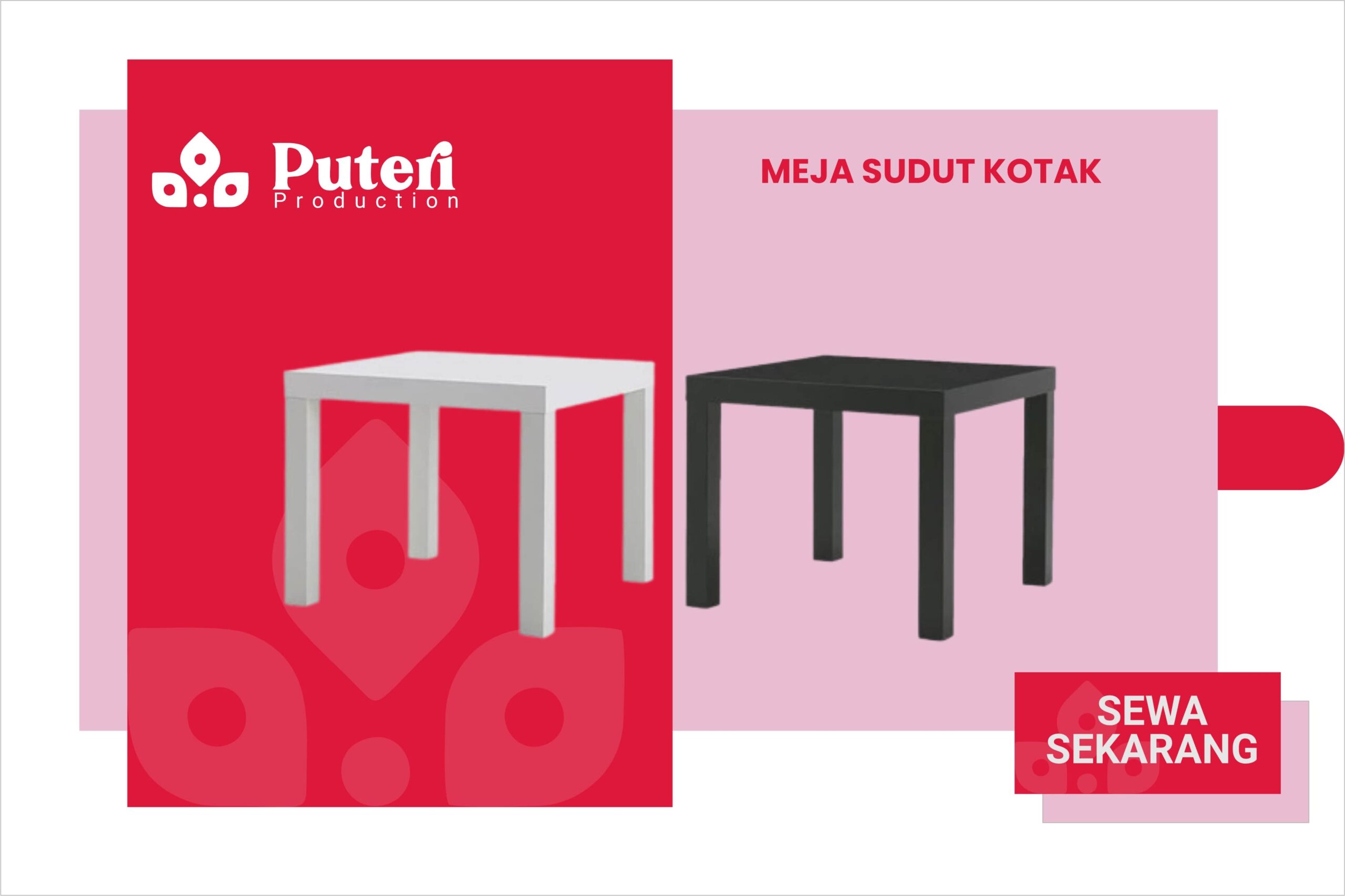 Meja Sudut Kotak