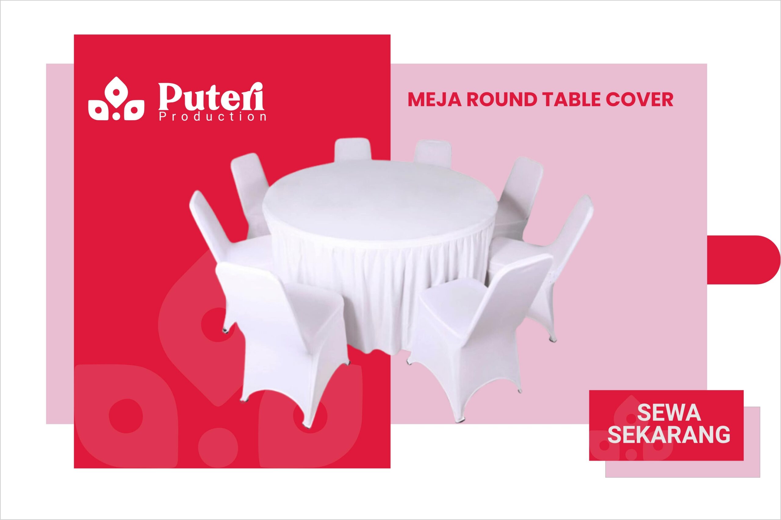 sewa meja Round table
